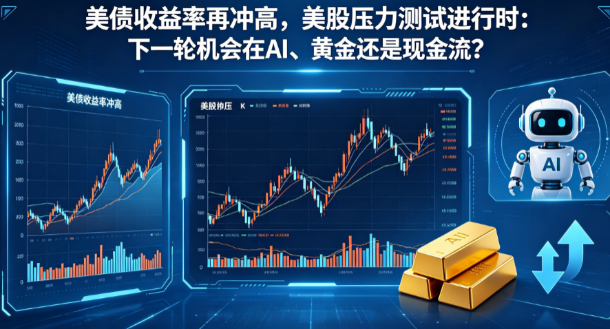 Us Treasury yields have risen again, and US stock market stress tests are underway: Will the next round of opportunities lie in AI, gold or cash flow?